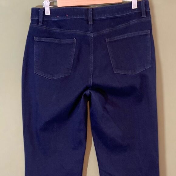 Talbots NWOT Curvy dark wash denim jeans 10 - Picture 4 of 8